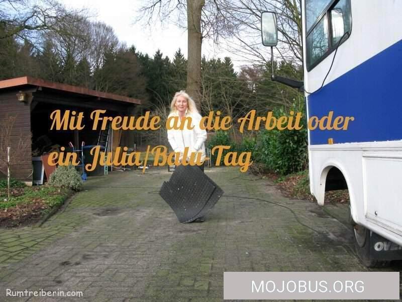 Mit Freude an die Arbeit Wohnmobil Stromgenerator oder ein Susanne/Luna-Tag