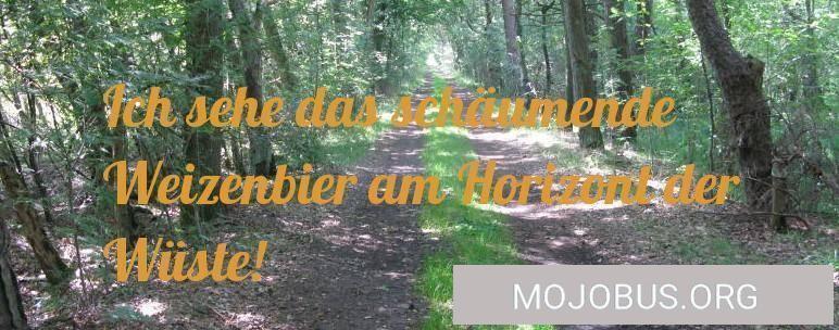 Ich sehe das Schäumende Weizenbier am Horizont der Wüste!