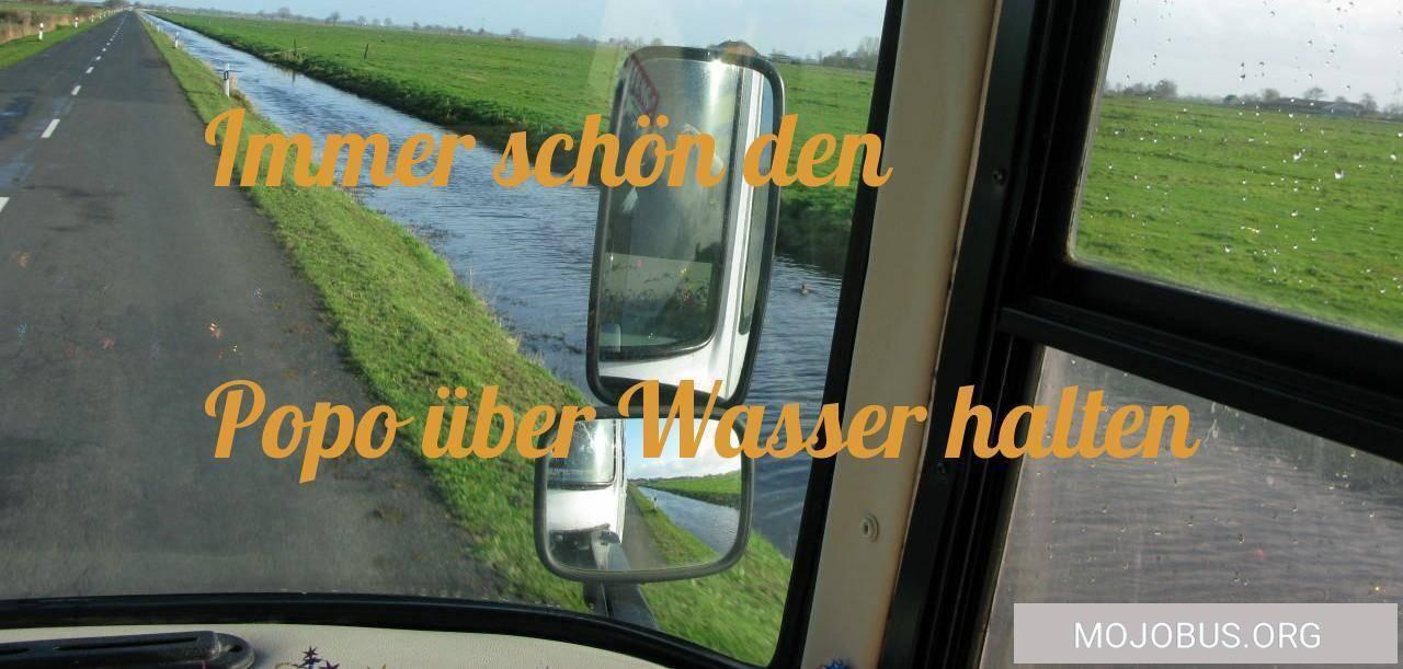 Immer schön den Popo über Wasser halten