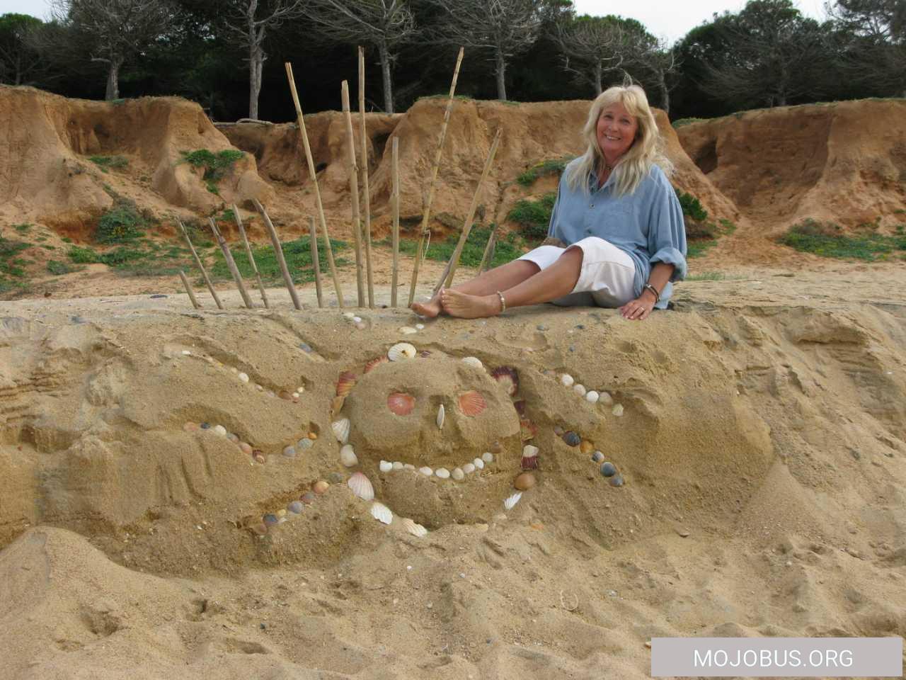 , Portugal macht kreativ/ Das Wohnmobil mit Strandgut verschönern.
