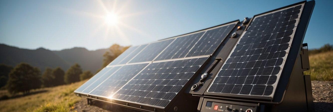 A solar panel system with LiFePo4 batteries, maximizing energy autonomy